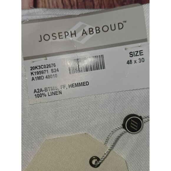 Joseph Abboud Mens 100% Linen Pants Size 48x30 White NWT New - Picture 6 of 9